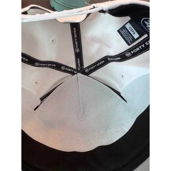 New England Patriots 47 Brand Hitch Rope Hat White Adjustable Baseball Cap - Picture 4 of 4